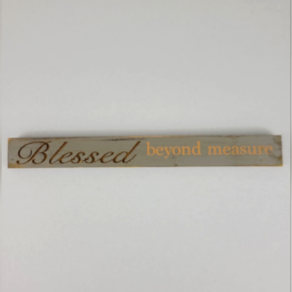 Gray and Brown Wall Decor Sign